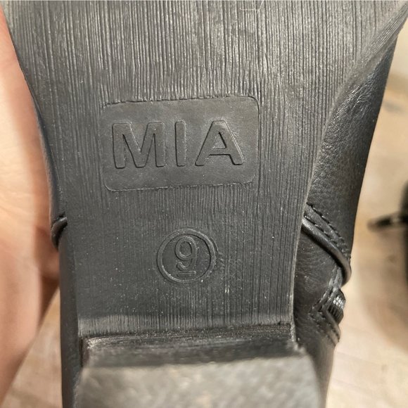 MIA Women's Size 9M Black LUCE Side‎ Zip Ankle Booties GG884A - Picture 8 of 9